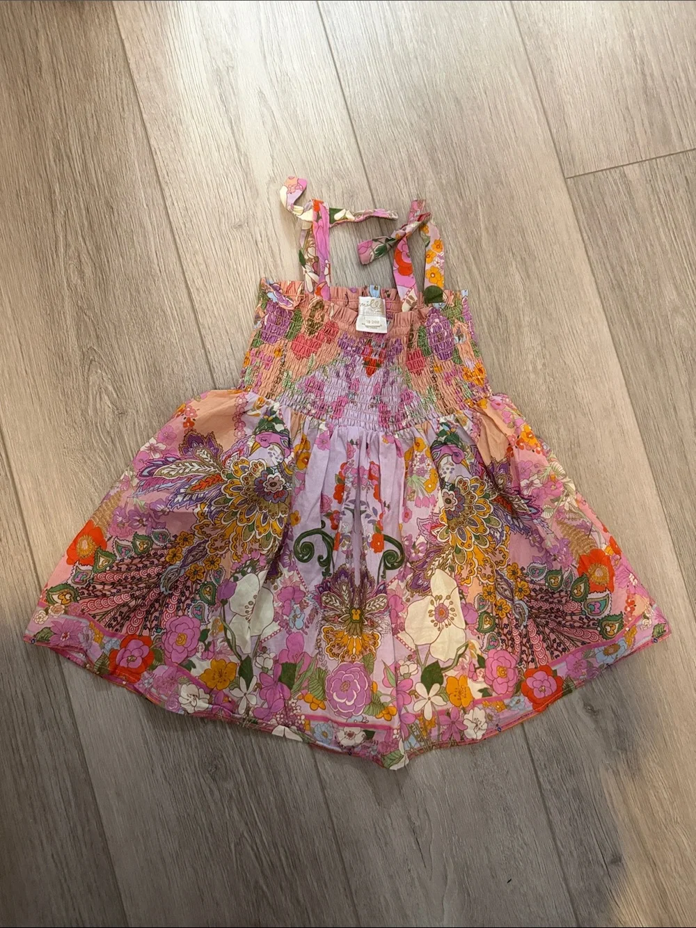 Milla by Camilla size 18-24M Floral Pink Smocked Sundress for Girls